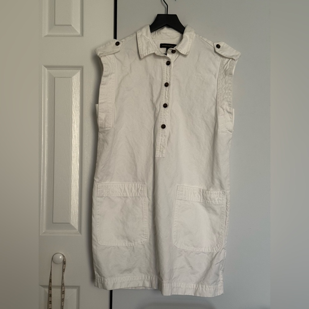 Banana Republic White Polo Dress